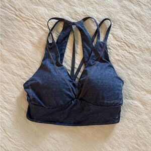 Prana Strappy Sports Bra Midnight Blue XS - Yoga Pilates Activewear Sustainable